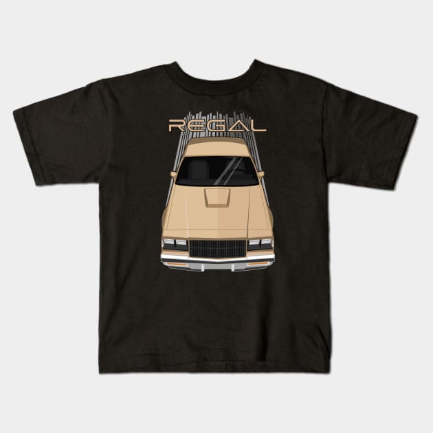 Buick Regal 1981-1987 - light brown gold Kids T-Shirt by V8social